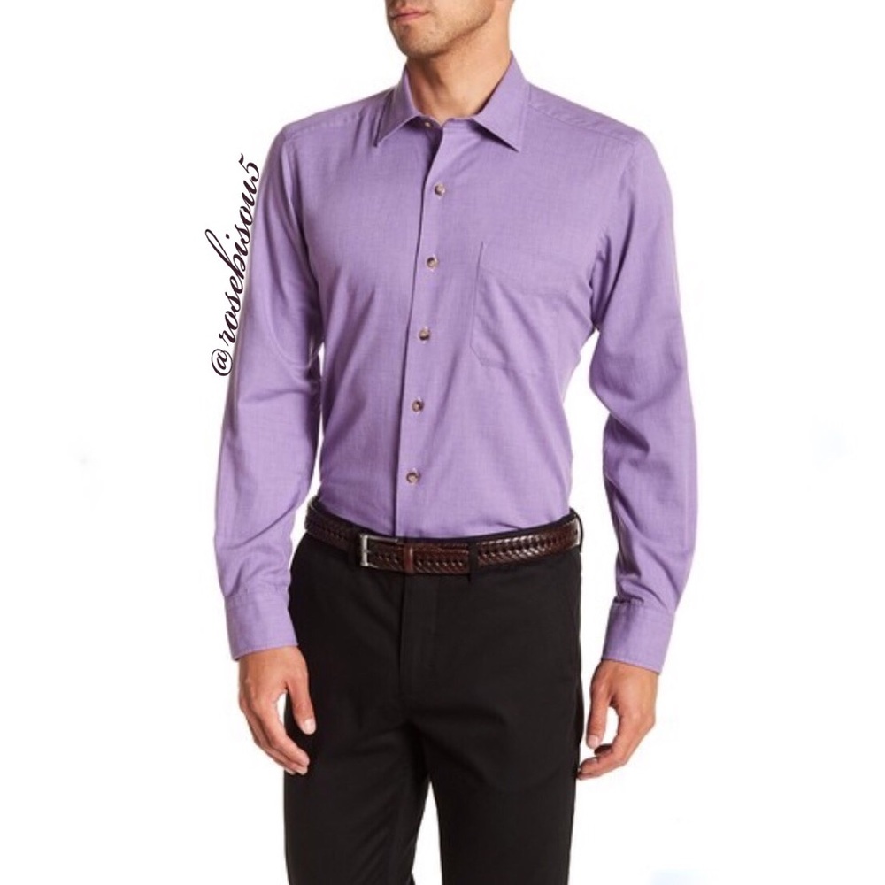 x5HP🥃{DAVID DONAHUE} Casual Fit Button Down Shirt - Picture 3 of 8